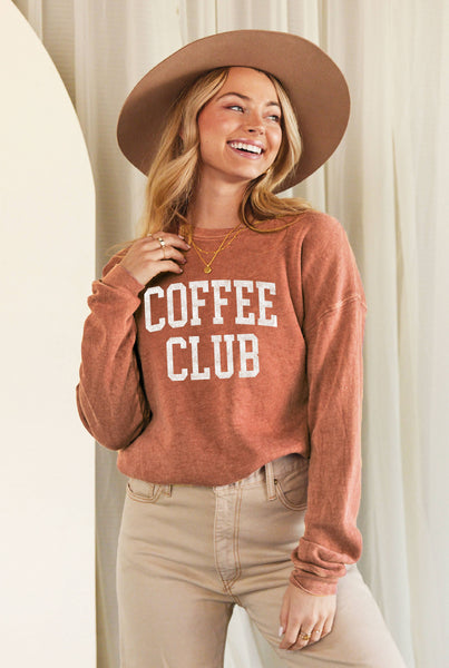 COFFEE CLUB Mineral Graphic Sweatshirt