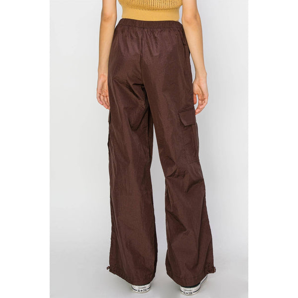 Low Rise Parachute Cargo Pants