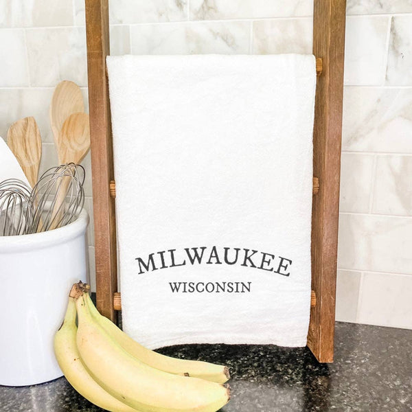 Arched City/State - Custom Cotton Tea Towel