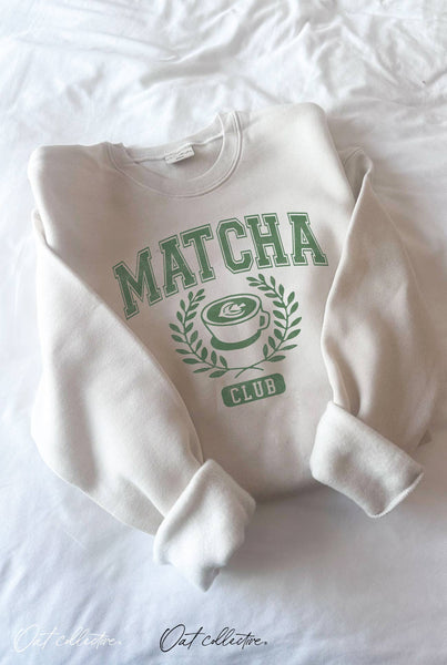 MATCHA CLUB Graphic Sweatshirt