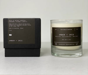 Manready The Bold Series Soy Candle- Amber + Iris