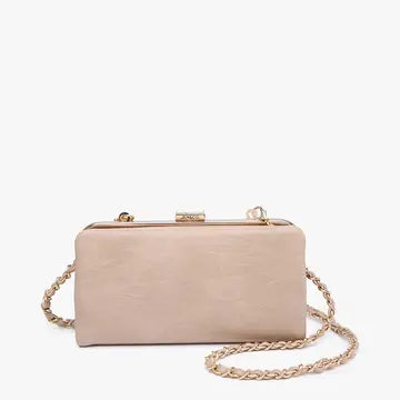 Jen & Co. Sue Wallet Pouch Crossbody- Beige