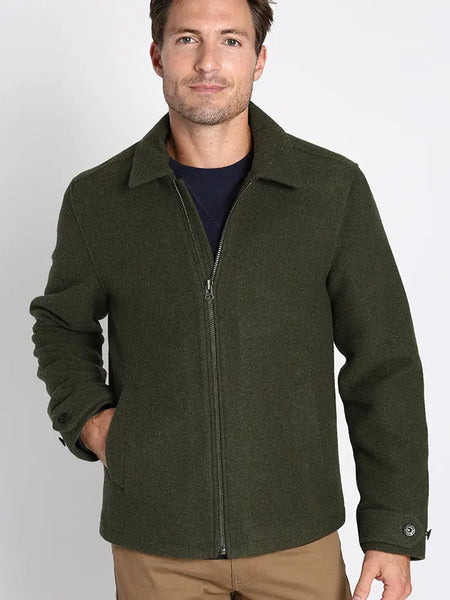 JACHS NY Mott Wool Blend Coat - GREEN