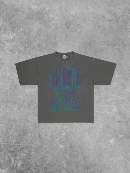 90's Vintage Charlotte Basketball BoxyOversized TShirt