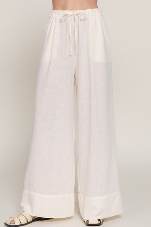 Active Basics Linen Palazzo Pants