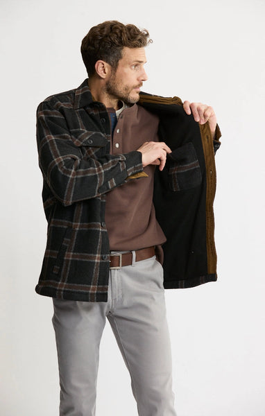 JACHS NY Thermal Lined Wool Blend Shirt Jacket