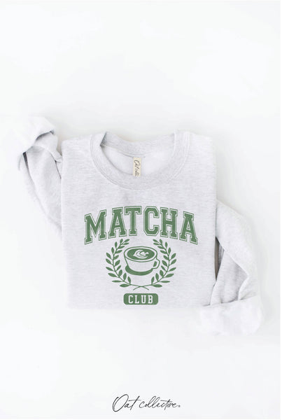 MATCHA CLUB Graphic Sweatshirt