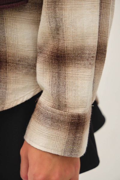 VINTAGE SHADE PLAID PRINT BUTTON UP SHIRT