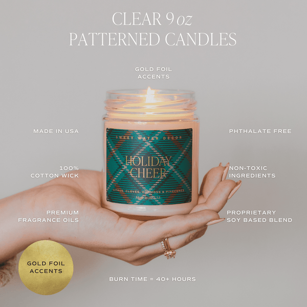 Warm and Cozy 9 oz Soy Candle - Fall Decor & Gifts