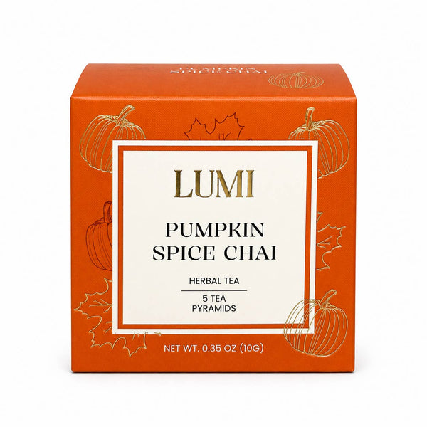 Pumpkin Spice Chai Herbal Tea - 5 Premium Tea Bags