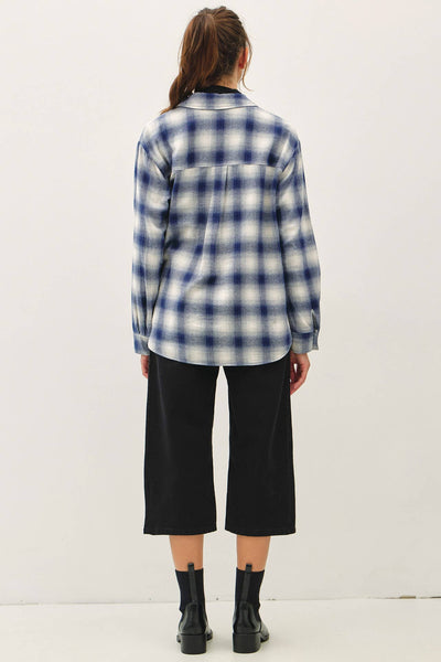 VINTAGE SHADE PLAID PRINT BUTTON UP SHIRT