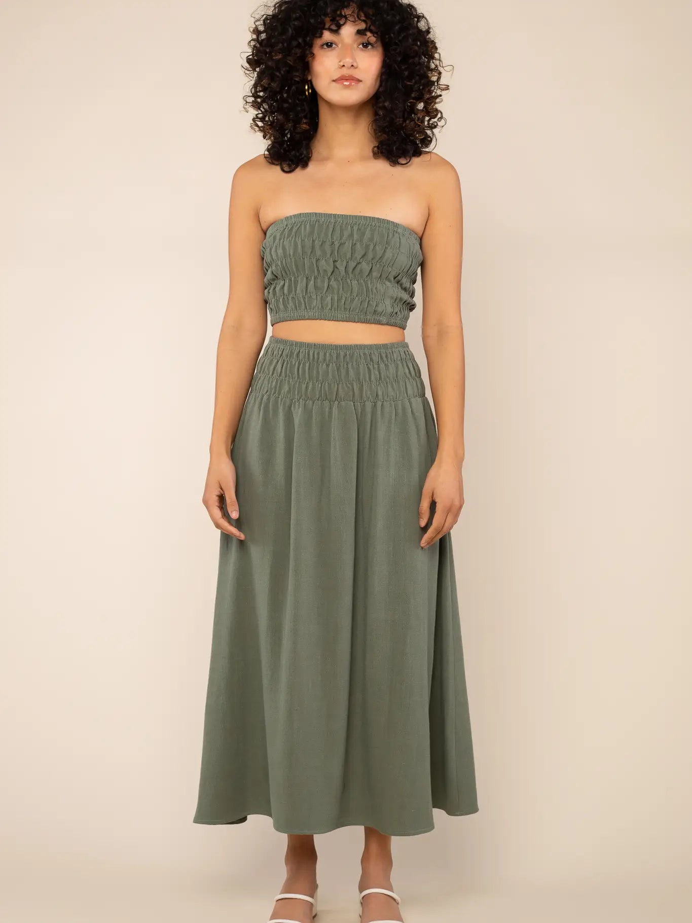 NLT Sophia Linen Skirt Set