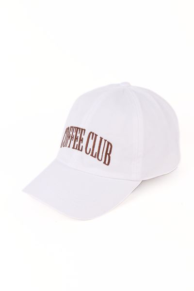 COFFEE CLUB Embroidered Baseball Cap