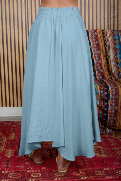 BOX PLEATED MIDI SKIRT
