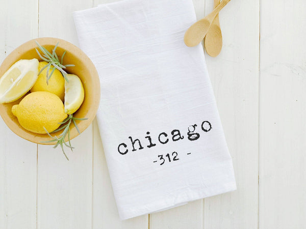 Area Code - Custom Cotton Tea Towel