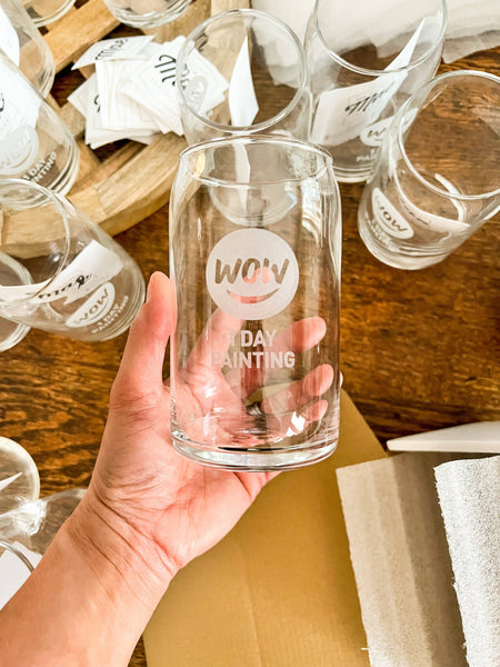 Customized Beer Can Glass