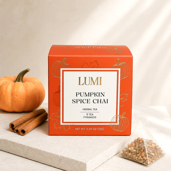 Pumpkin Spice Chai Herbal Tea - 5 Premium Tea Bags