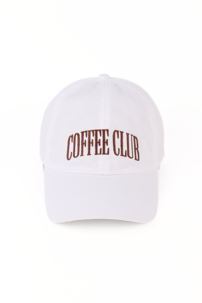 COFFEE CLUB Embroidered Baseball Cap