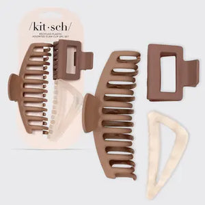 KITSCH Recycled Plastic Assorted Claw Clip 3pc